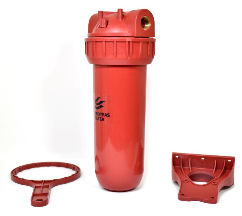 Φιλτροθήκη τριών μερών 10″ – 3/4″ για ζεστό νερό - Image 2