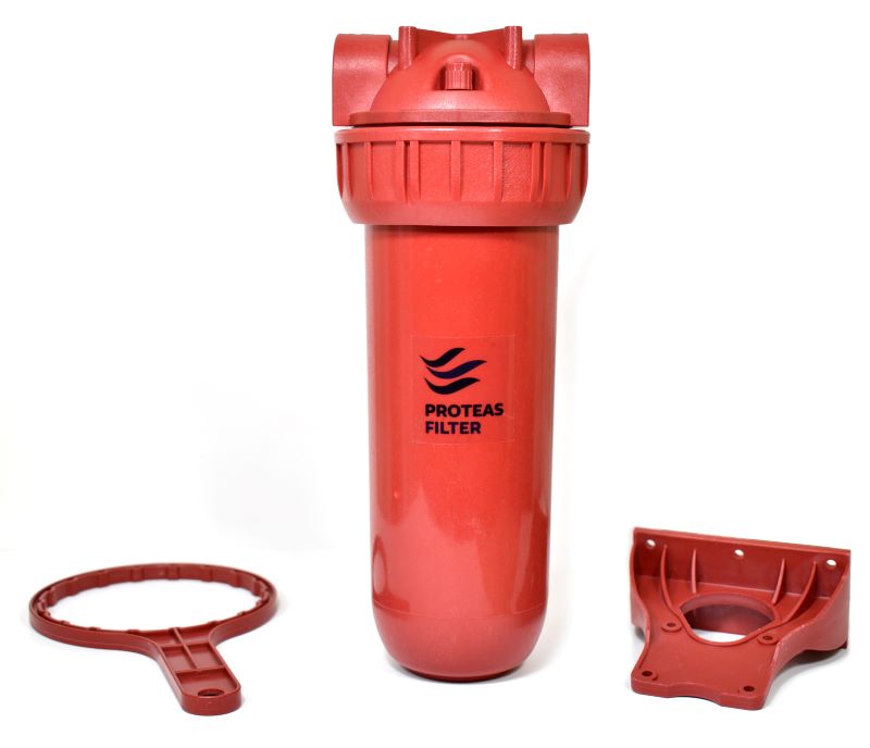 Φιλτροθήκη τριών μερών 10″ – 3/4″ για ζεστό νερό